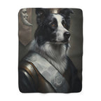Border Collie Kings & Queens Royal Portrait Regal Throw Blanket | Premium Dog Prints | Tritan
