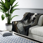 Border Collie Kings & Queens Royal Portrait Regal Throw Blanket | Premium Dog Prints | Tritan