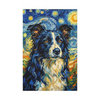 Border Collie Post-Impressionist canvas print by Tritan, front