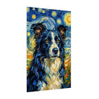 Border Collie Post-Impressionist canvas print by Tritan, side