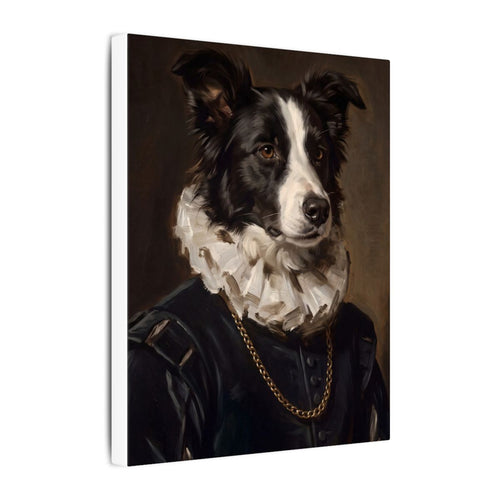Gallery-wrapped canvas side profile showing the 0.75 inch depth