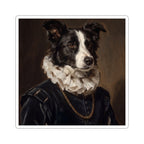 Border Collie Renaissance Royal vinyl sticker by Tritan, front