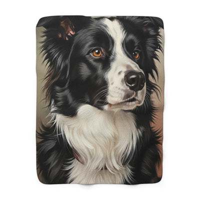 Border Collie Renaissance Royal Portrait Throw Blanket | Premium Dog Prints | Tritan