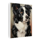 Border Collie Royal Portrait Canvas Wall Art | Majestic Dog Art Print | distinctive Pet Owner Gift for Home Decor