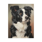 Border Collie Royal Portrait Canvas Wall Art | Majestic Dog Art Print | distinctive Pet Owner Gift for Home Decor