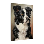 Border Collie Royal Portrait Canvas Wall Art | Majestic Dog Art Print | distinctive Pet Owner Gift for Home Decor