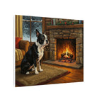 Boston Terrier Acrylic canvas print by Tritan, side