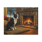 Boston Terrier Acrylic canvas print by Tritan, front