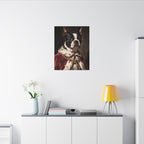 Boston Terrier Kings & Queens canvas print by Tritan, desk wall
