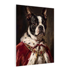 Boston Terrier Kings & Queens canvas print by Tritan, side