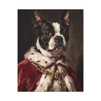Boston Terrier Kings & Queens canvas print by Tritan, front