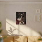 Boston Terrier Kings & Queens canvas print by Tritan, sofa wall