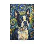 Boston Terrier Post-Impressionist canvas print by Tritan, front