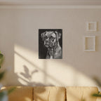 Boxer Charcoal canvas print by Tritan, sofa wall