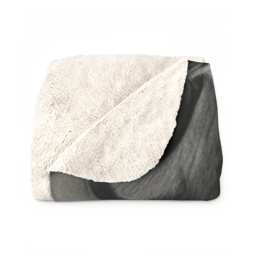 Boxer Charcoal Portrait Art Throw Blanket | Premium Dog Prints | Tritan