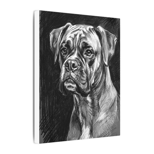Gallery-wrapped canvas side profile showing the 0.75 inch depth