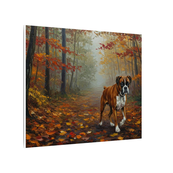 Boxer Dog Painting, Stretched Canvas Wall Art, Modern Pet Decor, Boxer Mom Dad Gift, Acrylic Dog Art Print