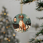 Boxer Halloween Poster ceramic ornament by Tritan, context