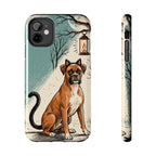Boxer Halloween tough phone case by Tritan, front and side