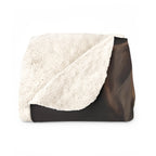 Boxer Kings & Queens sherpa blanket by Tritan, folded