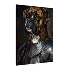 Boxer Medieval Knight canvas print by Tritan, side
