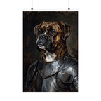 Boxer Medieval Knight matte poster print by Tritan, front