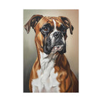 Boxer Oil Portrait canvas print by Tritan, front
