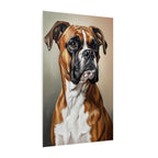 Boxer Oil Portrait canvas print by Tritan, side