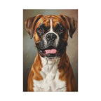 Boxer Oil Portrait canvas print by Tritan, front