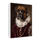 Boxer Renaissance Royal Portrait Canvas Wall Art, Regal Dog Painting, Boxer Lover Gift, Stretched Canvas