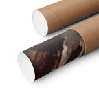 Boxer Renaissance Royal matte poster print by Tritan, shipping tube