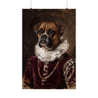 Boxer Renaissance Royal matte poster print by Tritan, front