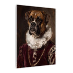 Boxer Renaissance Royal canvas print by Tritan, side