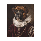 Boxer Renaissance Royal canvas print by Tritan, front