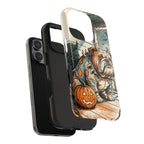 Bulldog Halloween tough phone case by Tritan, two-piece layers