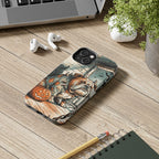 Bulldog Halloween tough phone case by Tritan, on a desk