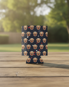 Golden Retriever Can Cooler, America 250 Patriotic Dog Pattern, America 250 Gift for Dog Lovers, Summer Party Drink Insulator, Retriever Dad Mom