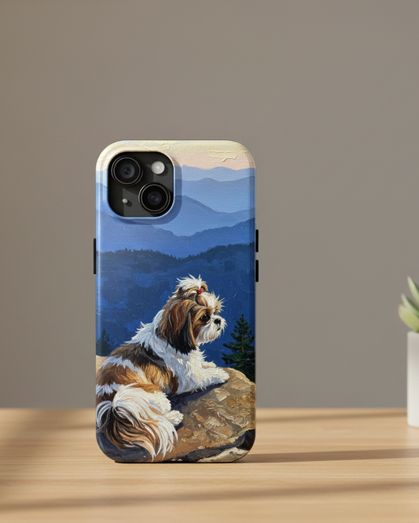 Acrylic Shih Tzu - Mountain Overlook | Tough Phone Case