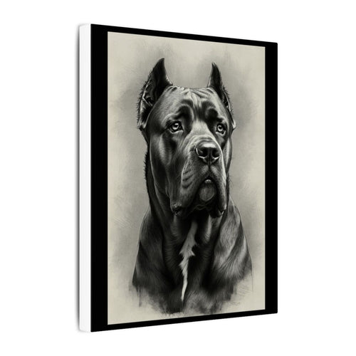 Gallery-wrapped canvas side profile showing the 0.75 inch depth