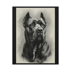 Cane Corso Charcoal canvas print by Tritan, front