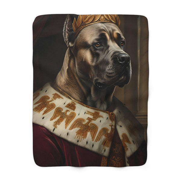 Cane Corso Kings & Queens Royal Portrait Regal Throw Blanket | Premium Dog Prints | Tritan
