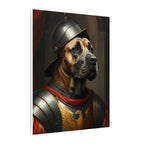 Cane Corso Medieval Knight canvas print by Tritan, side