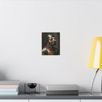 Cane Corso Medieval Knight Portrait Canvas Wall Art, Regal Dog Painting, Cane Corso Lover Gift, Stretched Canvas
