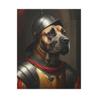 Cane Corso Medieval Knight canvas print by Tritan, front