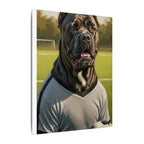 Cane Corso Oil Painting Soccer Portrait Canvas Wall Art | Dog Lover Gift | Athletic Pet Decor