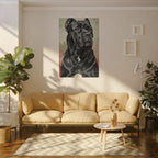 Cane Corso Oil Portrait canvas print by Tritan, sofa wall