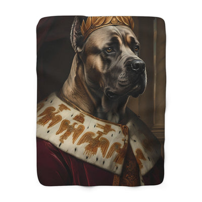Cane Corso Renaissance Royal Portrait Regal Throw Blanket | Premium Dog Prints | Tritan