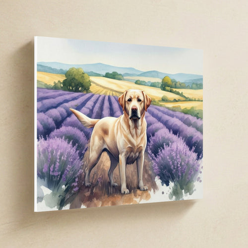 Gallery-wrapped canvas side profile showing the 0.75 inch depth