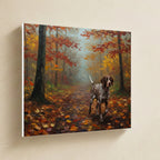German Shorthaired Pointer Acrylic canvas print by Tritan, angled view