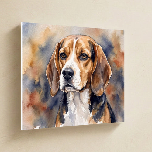 Gallery-wrapped canvas side profile showing the 0.75 inch depth
